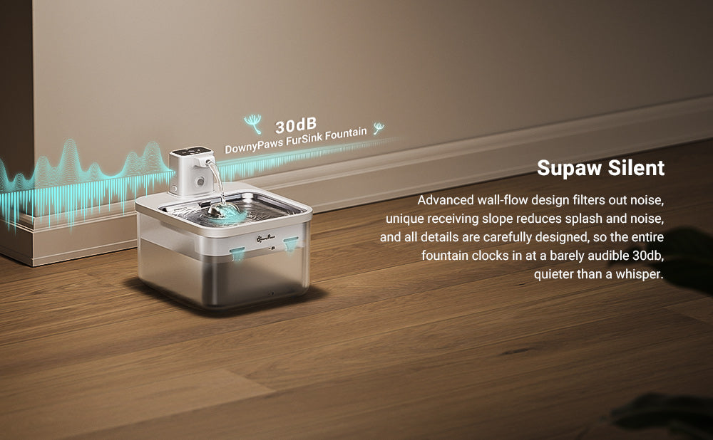 Fontaine Inox Chat Sans Fil — 2,5L Batterie 4000mAh | Acier Inoxydable